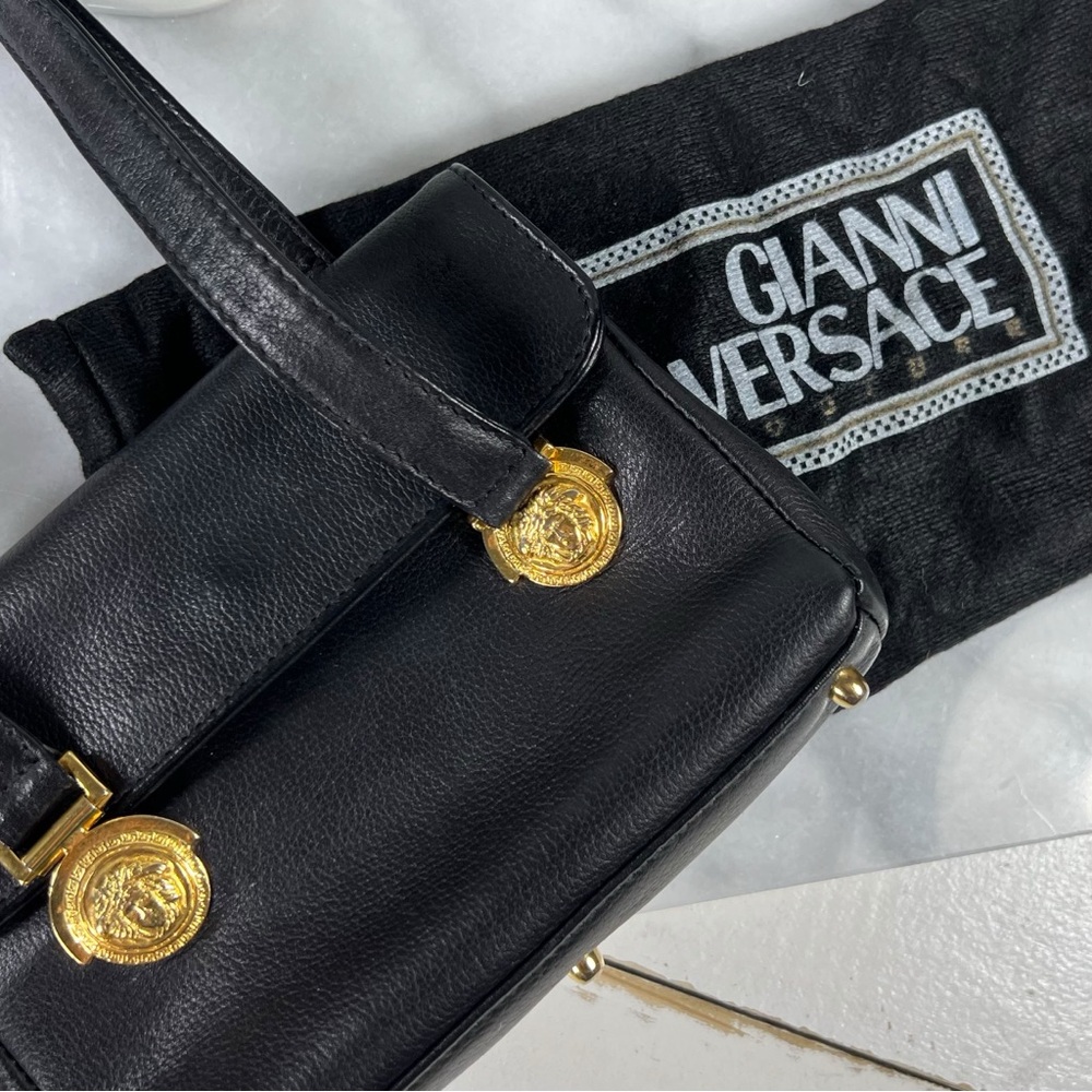 Gianni Versace Mini Leather Medusa Medallion Shoulder Bag - Picture 14 of 14